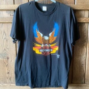 Vintage 1980s Fort Myers Harley Davidson Shirt - Large